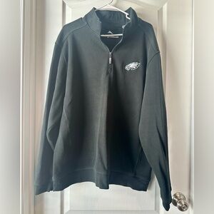 Tommy Bahama Eagles Quarter Zip Pullover Men’s XXL Black